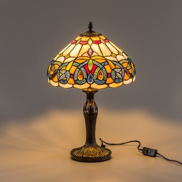 Brilagi - Tiffany vitrážná stolná lampa LUISA 1xE27/40W/230V