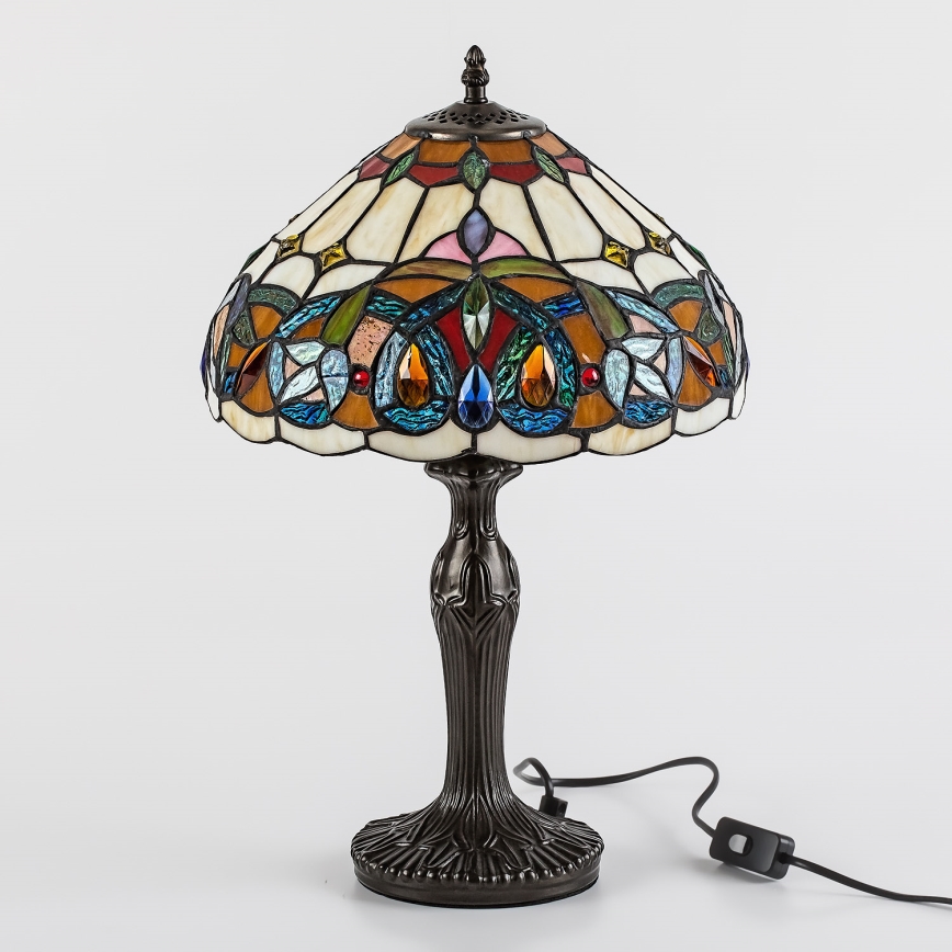 Brilagi - Tiffany vitrážná stolná lampa LUISA 1xE27/40W/230V