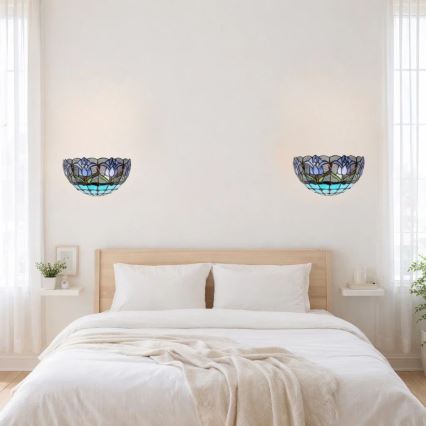 Brilagi - Tiffany vitrážné nástenné svietidlo LORAS 1xE14/40W/230V