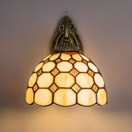 Brilagi - Tiffany vitrážová nástenná lampa DORAN 1xE27/40W/230V