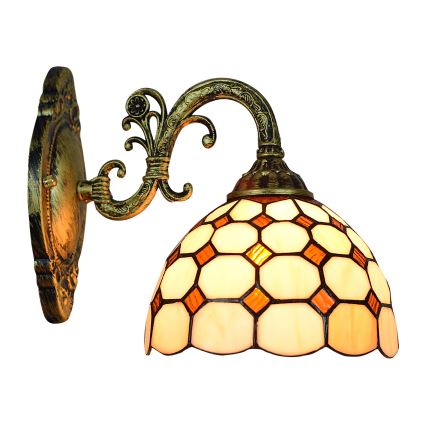 Brilagi - Tiffany vitrážová nástenná lampa DORAN 1xE27/40W/230V