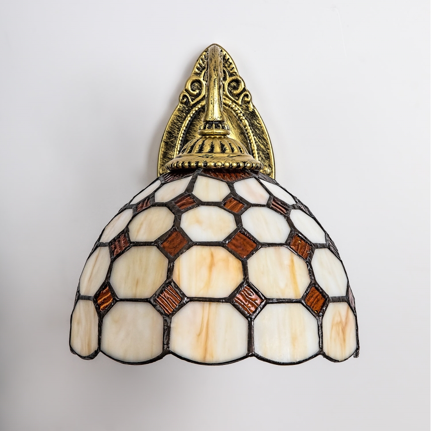 Brilagi - Tiffany vitrážová nástenná lampa DORAN 1xE27/40W/230V