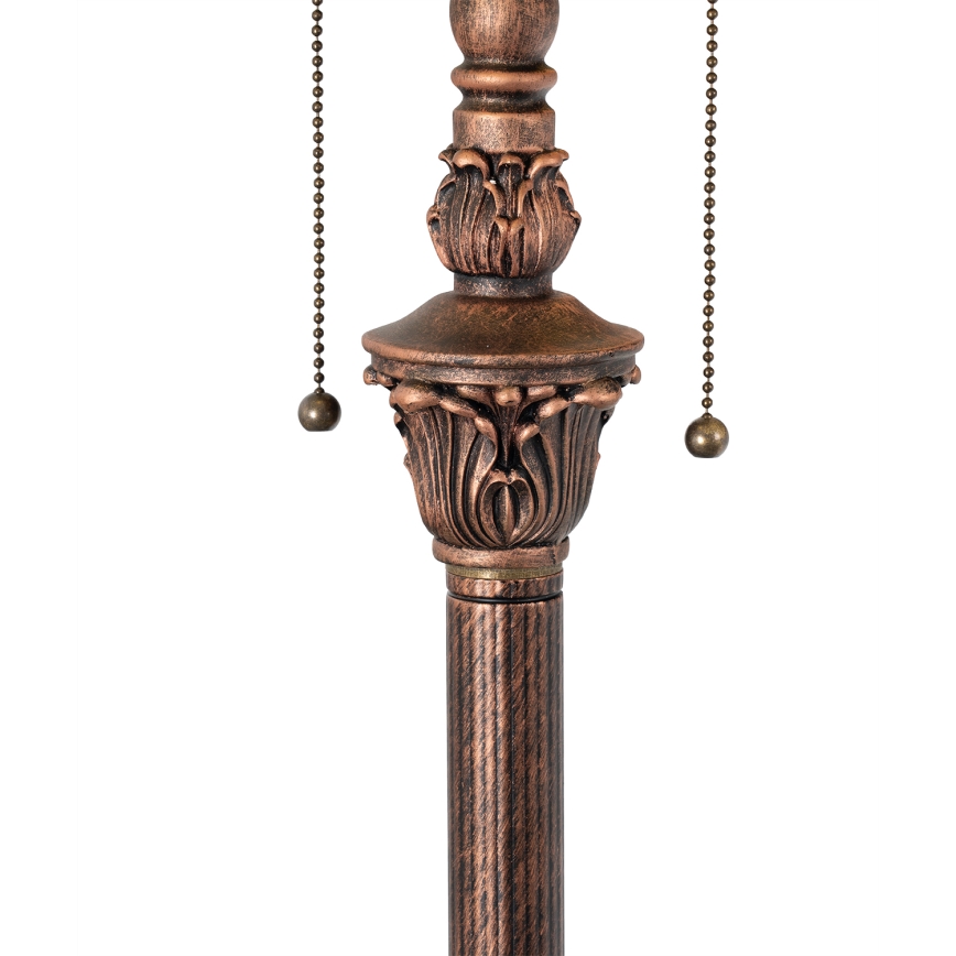 Brilagi - Tiffany vitrážová stojacia lampa FOLIA 2xE27/60W/230V
