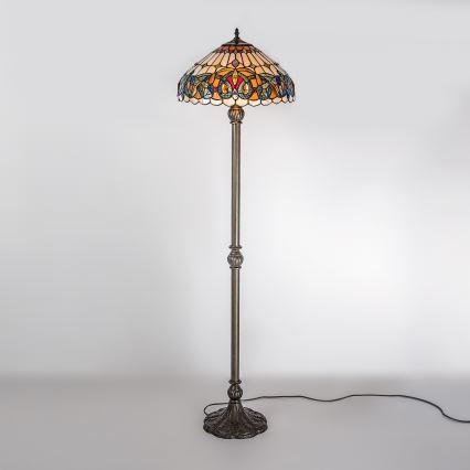 Brilagi - Tiffany vitrážová stojacia lampa LUISA 2xE27/60W/230V