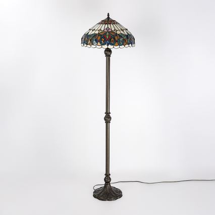 Brilagi - Tiffany vitrážová stojacia lampa LUISA 2xE27/60W/230V