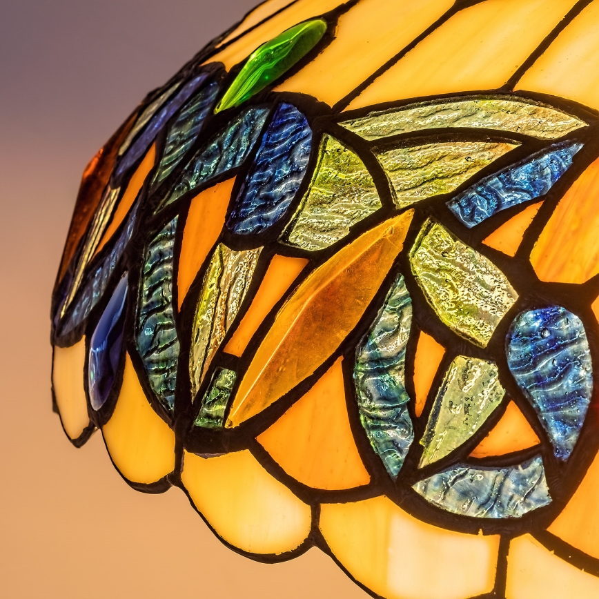 Brilagi - Tiffany vitrážová stojacia lampa LUISA 2xE27/60W/230V