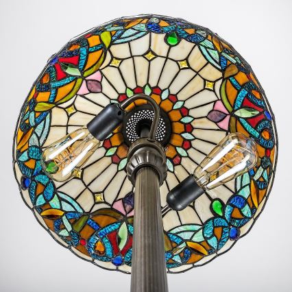 Brilagi - Tiffany vitrážová stojacia lampa LUISA 2xE27/60W/230V