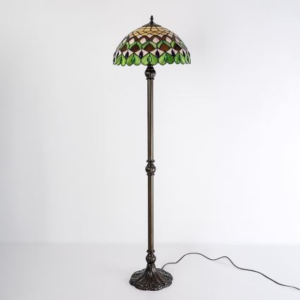 Brilagi - Tiffany vitrážová stojacia lampa MARGARET 2xE27/60W/230V