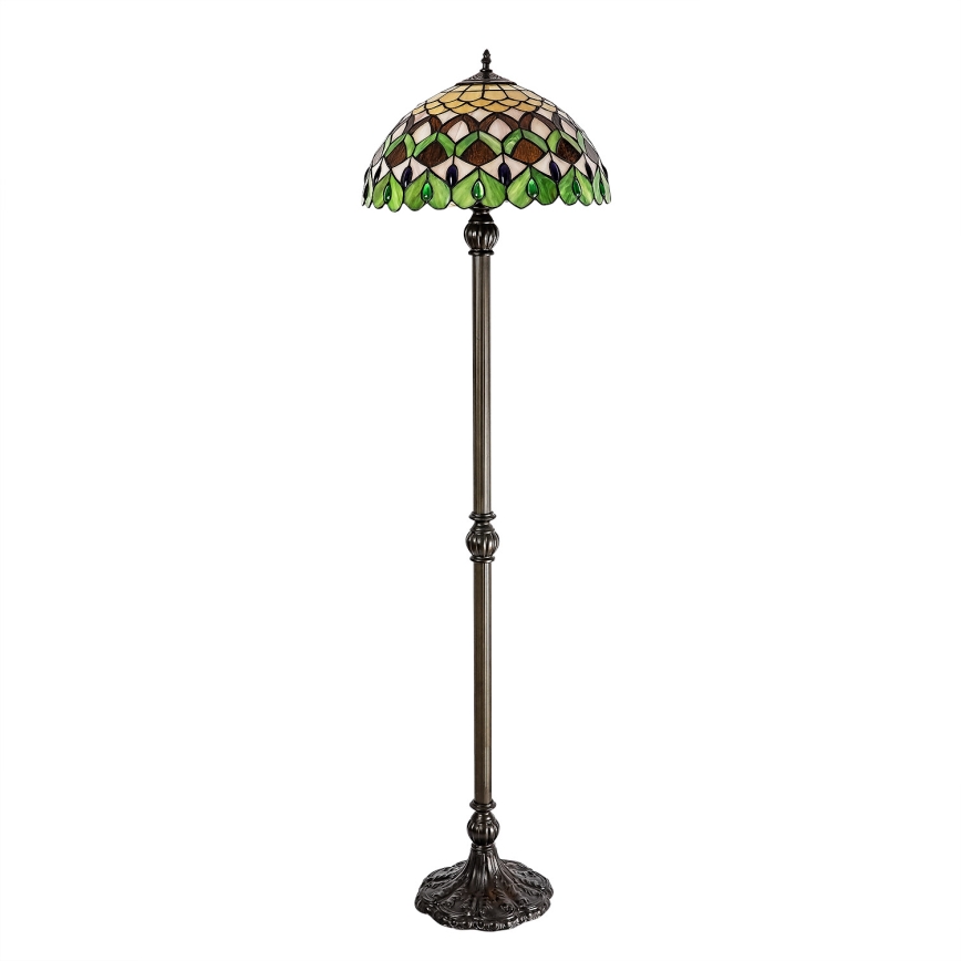 Brilagi - Tiffany vitrážová stojacia lampa MARGARET 2xE27/60W/230V