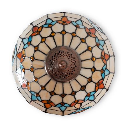 Brilagi - Tiffany vitrážová stojacia lampa MIRABELLA 2xE27/60W/230V
