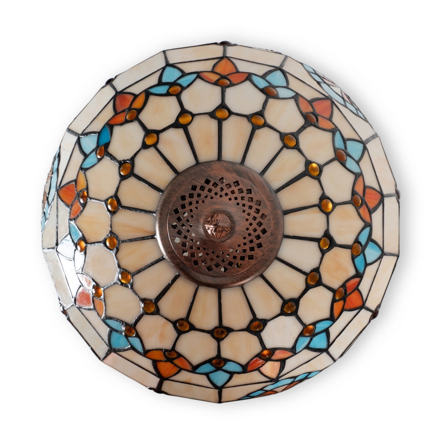 Brilagi - Tiffany vitrážová stojacia lampa MIRABELLA 2xE27/60W/230V