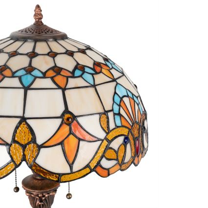 Brilagi - Tiffany vitrážová stojacia lampa MIRABELLA 2xE27/60W/230V
