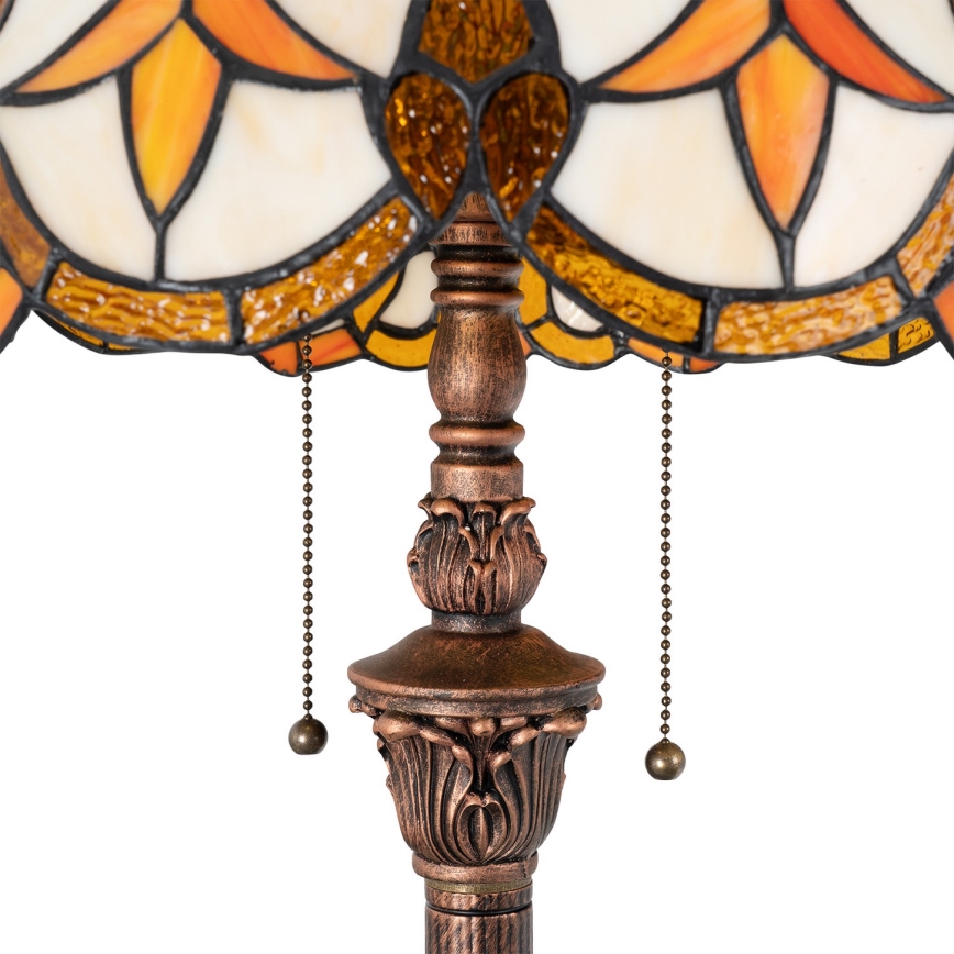 Brilagi - Tiffany vitrážová stojacia lampa MIRABELLA 2xE27/60W/230V