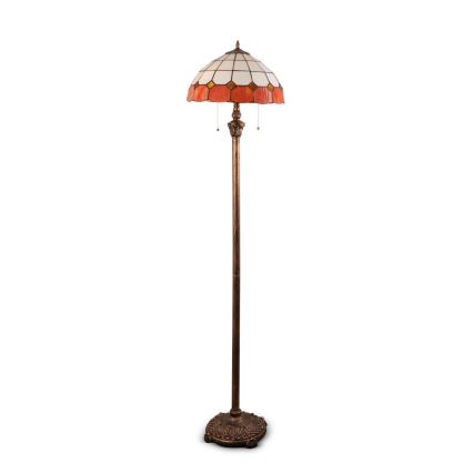 Brilagi - Tiffany vitrážová stojacia lampa SIENNA 2xE27/60W/230V
