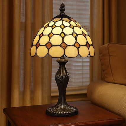 Brilagi - Tiffany vitrážová stolná lampa DORAN 1xE14/40W/230V