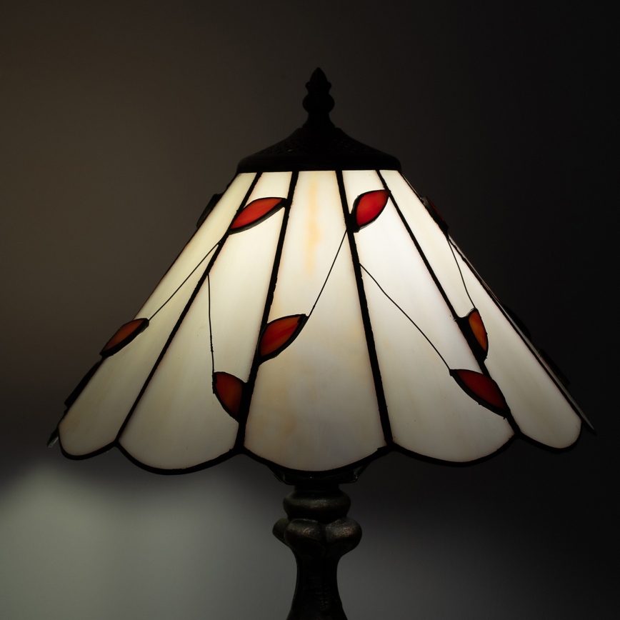 Brilagi - Tiffany vitrážová stolná lampa FOLIA 1xE27/60W/230V