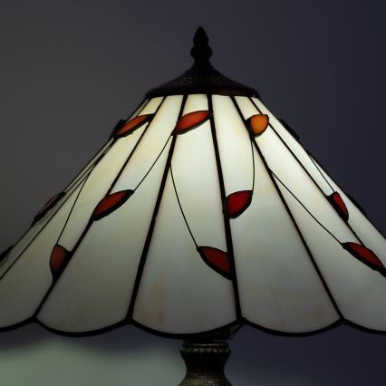 BRILAGI - Tiffany vitražová stolná lampa FOLIA 1xE27/60W/230V