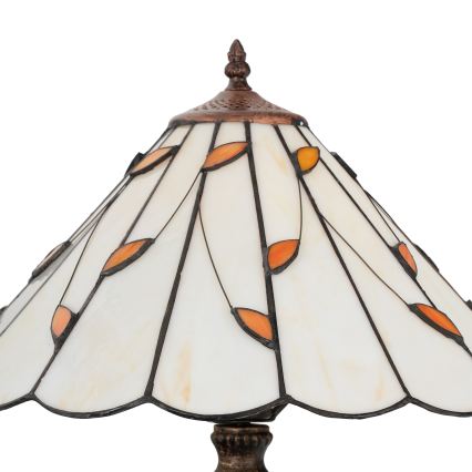 Brilagi - Tiffany vitrážová stolná lampa FOLIA 2xE27/60W/230V