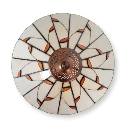 Brilagi - Tiffany vitrážová stolná lampa FOLIA 2xE27/60W/230V