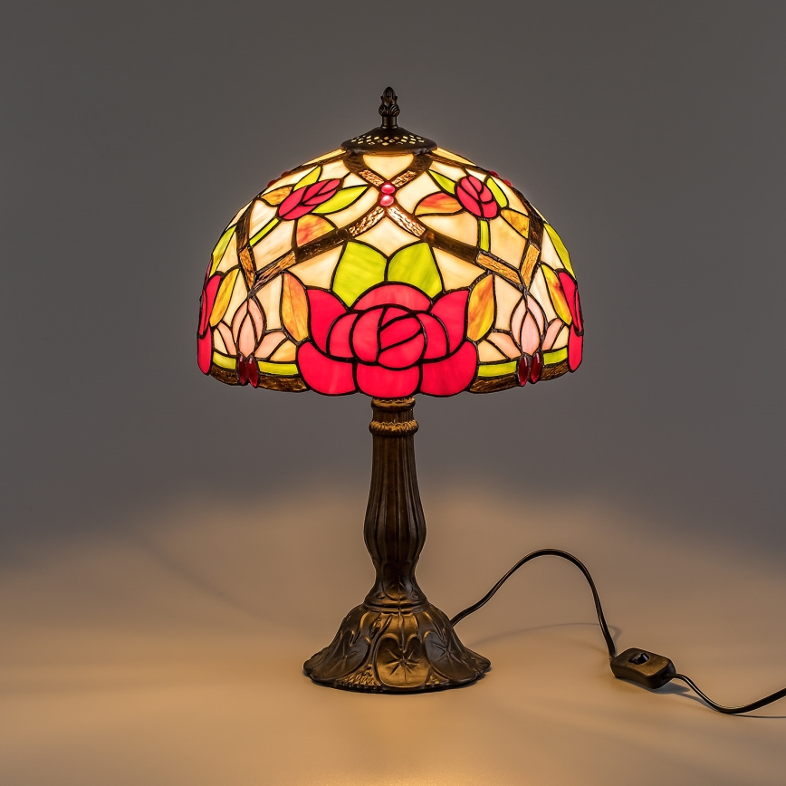 Brilagi - Tiffany vitrážová stolná lampa GARLAN 1xE27/40W/230V