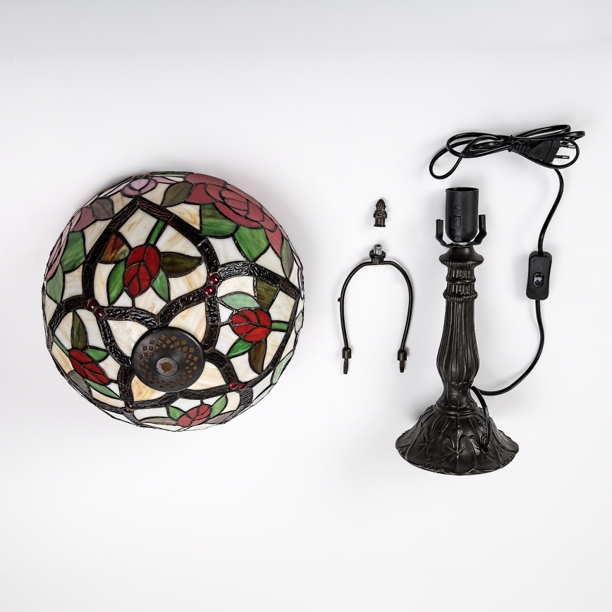 Brilagi - Tiffany vitrážová stolná lampa GARLAN 1xE27/40W/230V