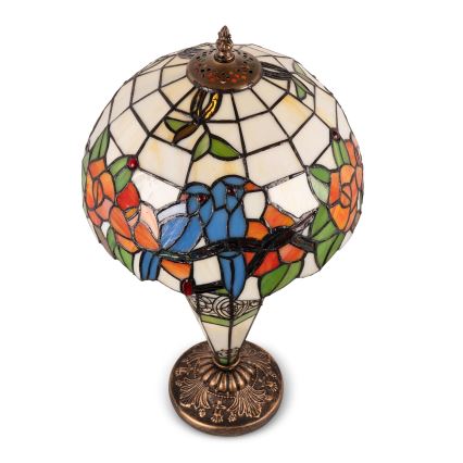 Brilagi - Tiffany vitrážová stolná lampa JUNGLE 1xE27/60W/230V + 1xE14/40W
