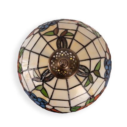 Brilagi - Tiffany vitrážová stolná lampa JUNGLE 1xE27/60W/230V + 1xE14/40W