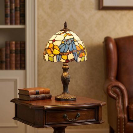 Brilagi - Tiffany vitrážová stolná lampa JUNGLE 1xE27/60W/230V