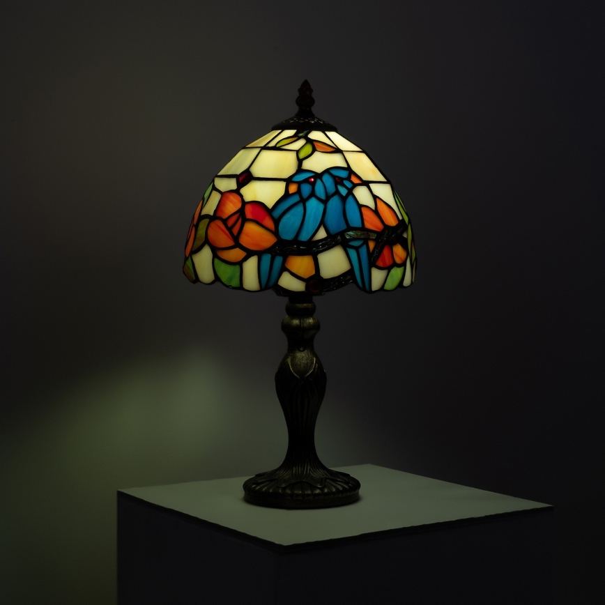Brilagi - Tiffany vitrážová stolná lampa JUNGLE 1xE27/60W/230V