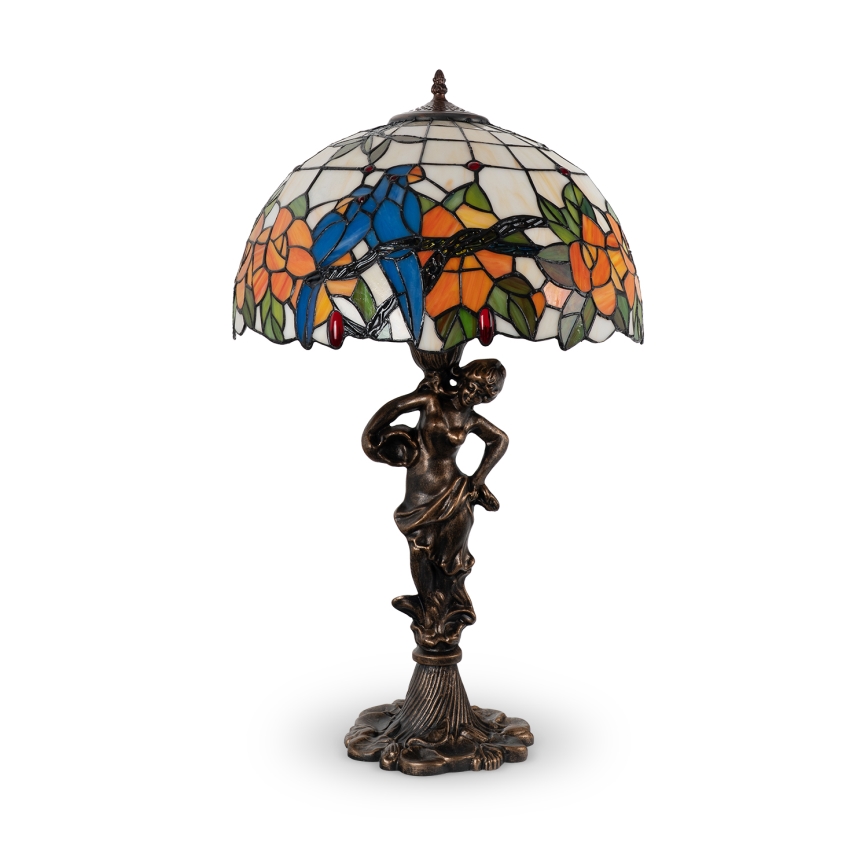 Brilagi - Tiffany vitrážová stolná lampa JUNGLE 1xE27/60W/230V