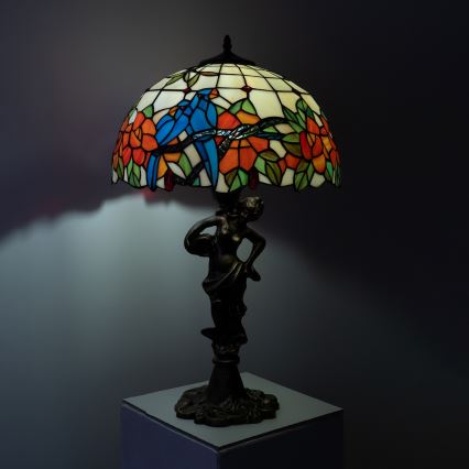 Brilagi - Tiffany vitrážová stolná lampa JUNGLE 1xE27/60W/230V