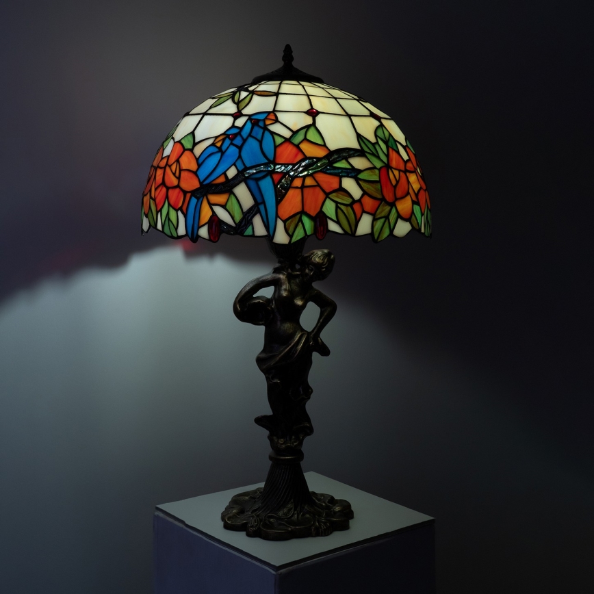 Brilagi - Tiffany vitrážová stolná lampa JUNGLE 1xE27/60W/230V