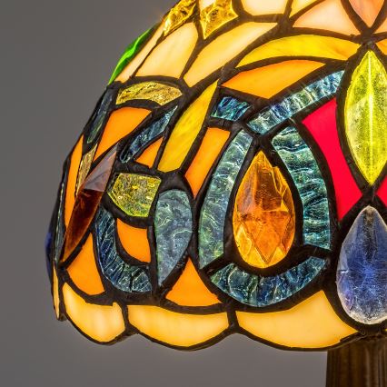 Brilagi - Tiffany vitrážová stolná lampa LUISA 1xE14/40W/230V