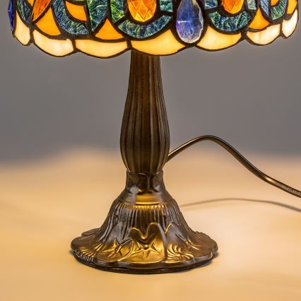 Brilagi - Tiffany vitrážová stolná lampa LUISA 1xE14/40W/230V