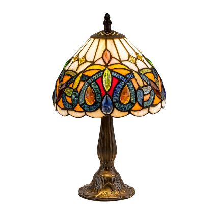 Brilagi - Tiffany vitrážová stolná lampa LUISA 1xE14/40W/230V