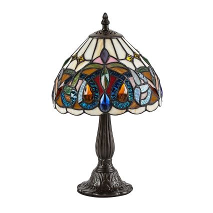 Brilagi - Tiffany vitrážová stolná lampa LUISA 1xE14/40W/230V
