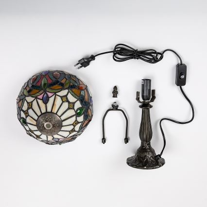 Brilagi - Tiffany vitrážová stolná lampa LUISA 1xE14/40W/230V