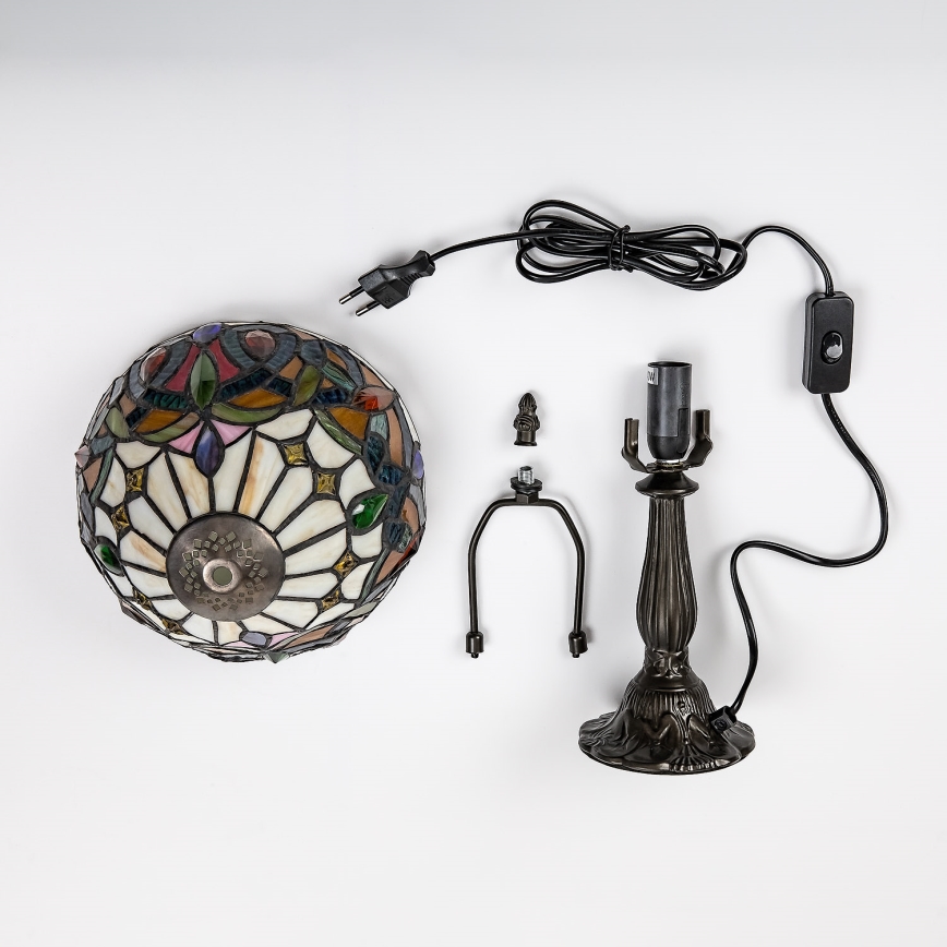 Brilagi - Tiffany vitrážová stolná lampa LUISA 1xE14/40W/230V