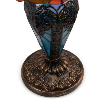 Brilagi - Tiffany vitrážová stolná lampa MIRABELLA 1xE27/60W/230V + 1xE14/40W