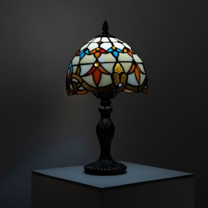 Brilagi - Tiffany vitrážová stolná lampa MIRABELLA 1xE27/60W/230V