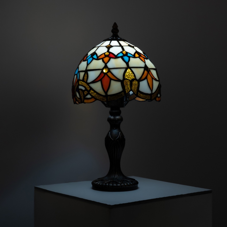 Brilagi - Tiffany vitrážová stolná lampa MIRABELLA 1xE27/60W/230V