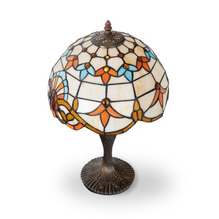 Brilagi - Tiffany vitrážová stolná lampa MIRABELLA 1xE27/60W/230V