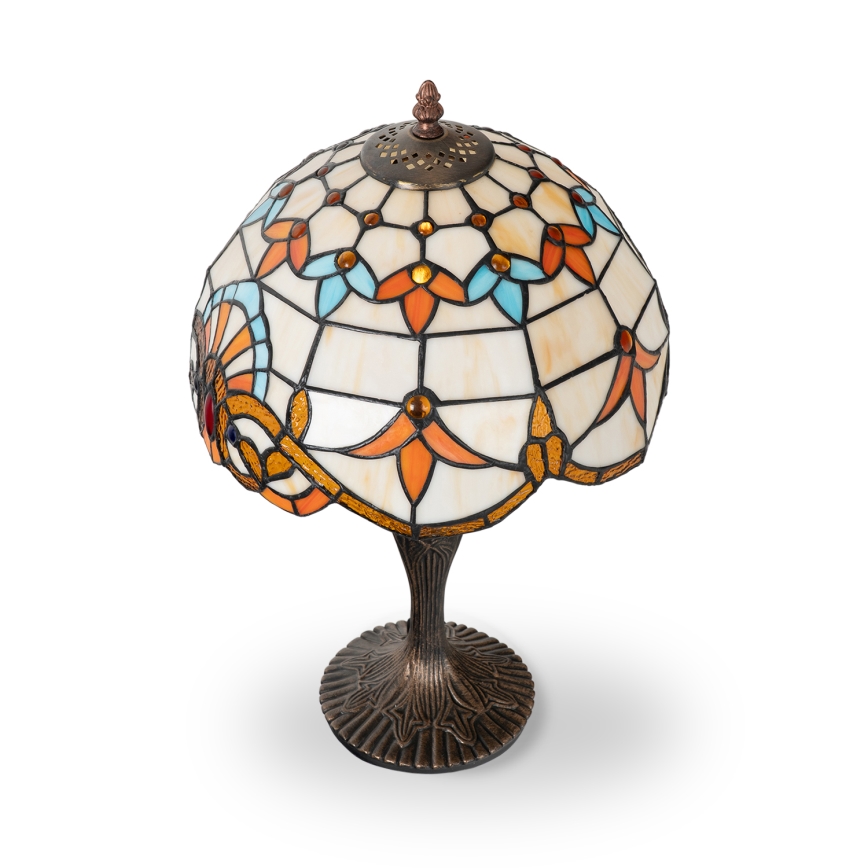 Brilagi - Tiffany vitrážová stolná lampa MIRABELLA 1xE27/60W/230V