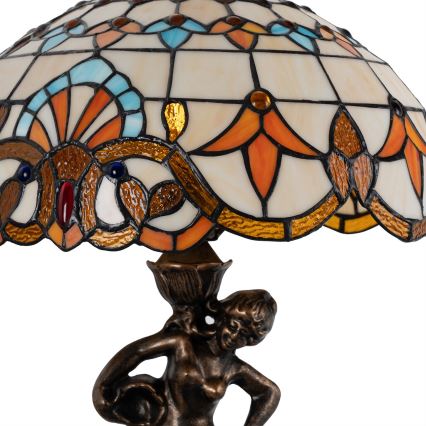 Brilagi - Tiffany vitrážová stolná lampa MIRABELLA 1xE27/60W/230V