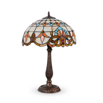 Brilagi - Tiffany vitrážová stolná lampa MIRABELLA 2xE27/60W/230V