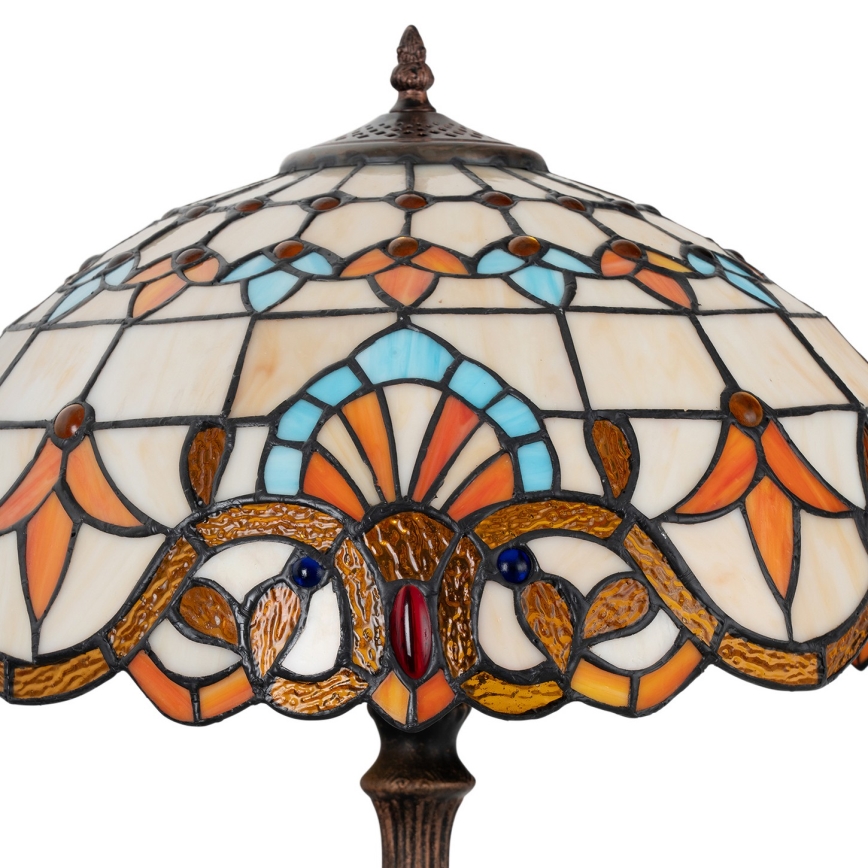 Brilagi - Tiffany vitrážová stolná lampa MIRABELLA 2xE27/60W/230V