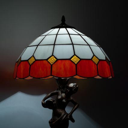 Brilagi - Tiffany vitrážová stolná lampa SIENNA 1xE27/60W/230V