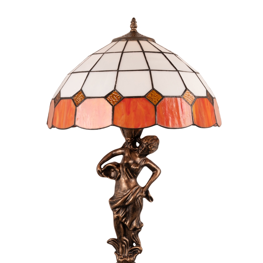 Brilagi - Tiffany vitrážová stolná lampa SIENNA 1xE27/60W/230V
