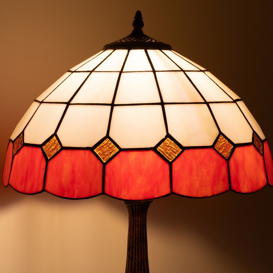 Brilagi - Tiffany vitrážová stolná lampa SIENNA 2xE27/60W/230V