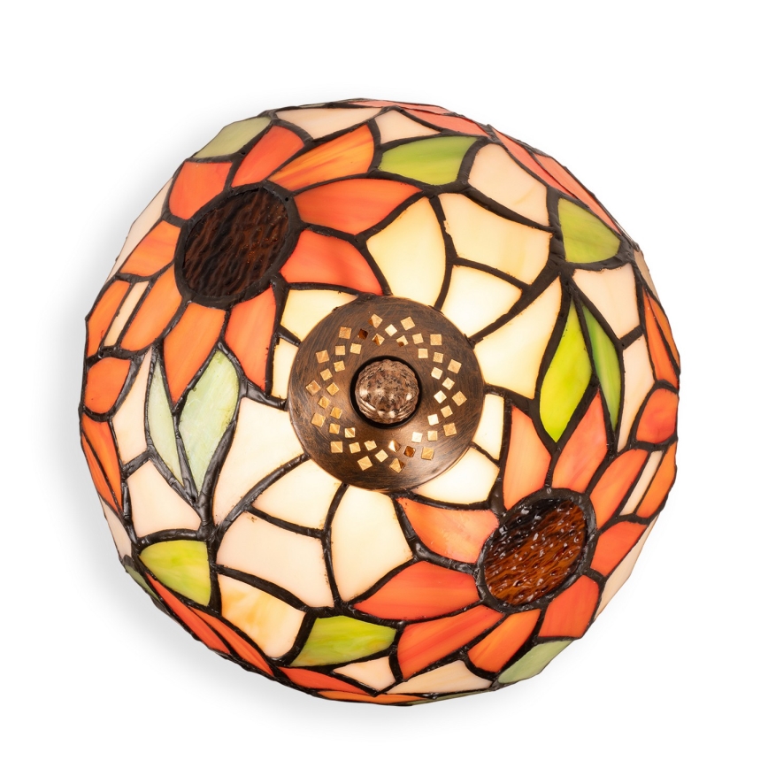 Brilagi - Tiffany vitrážová stolná lampa SUNFLOWER 1xE27/60W/230V
